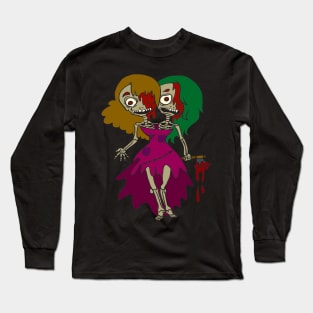 Helloween tshirt with nice Horro motive for creepy people Long Sleeve T-Shirt